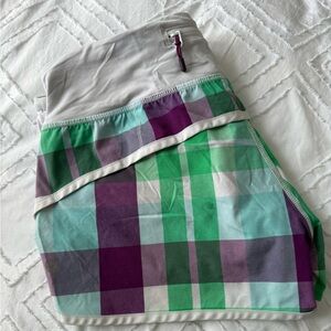 Vintage Plaid Lululemon Speed Up Shorts